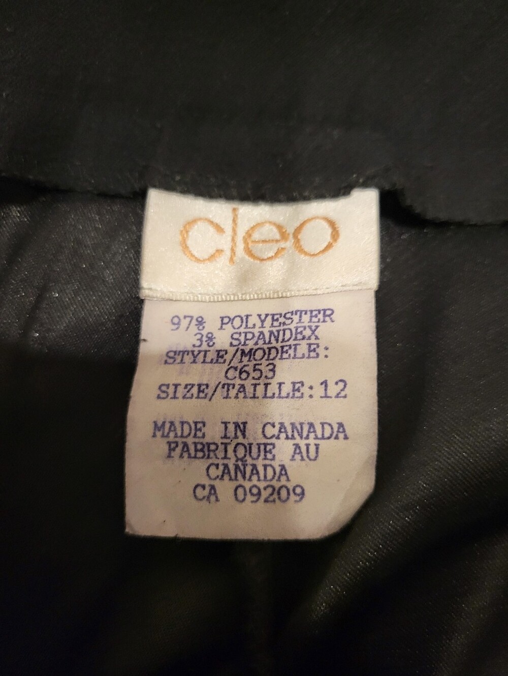 Cleo Dress Pants Warm Light Weight Fabric Black Size 12 - Picture 6 of 7